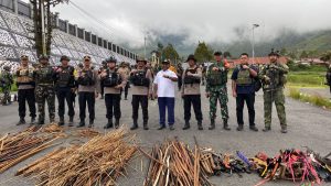 Aparat Gabungan TNI-Polri Gelar Razia Skala Besar di Kab. Puncak Jaya Papua