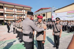 Kapolres Gowa Pimpin Langsung Prosesi Sertijab Kasat Dan Kapolsek